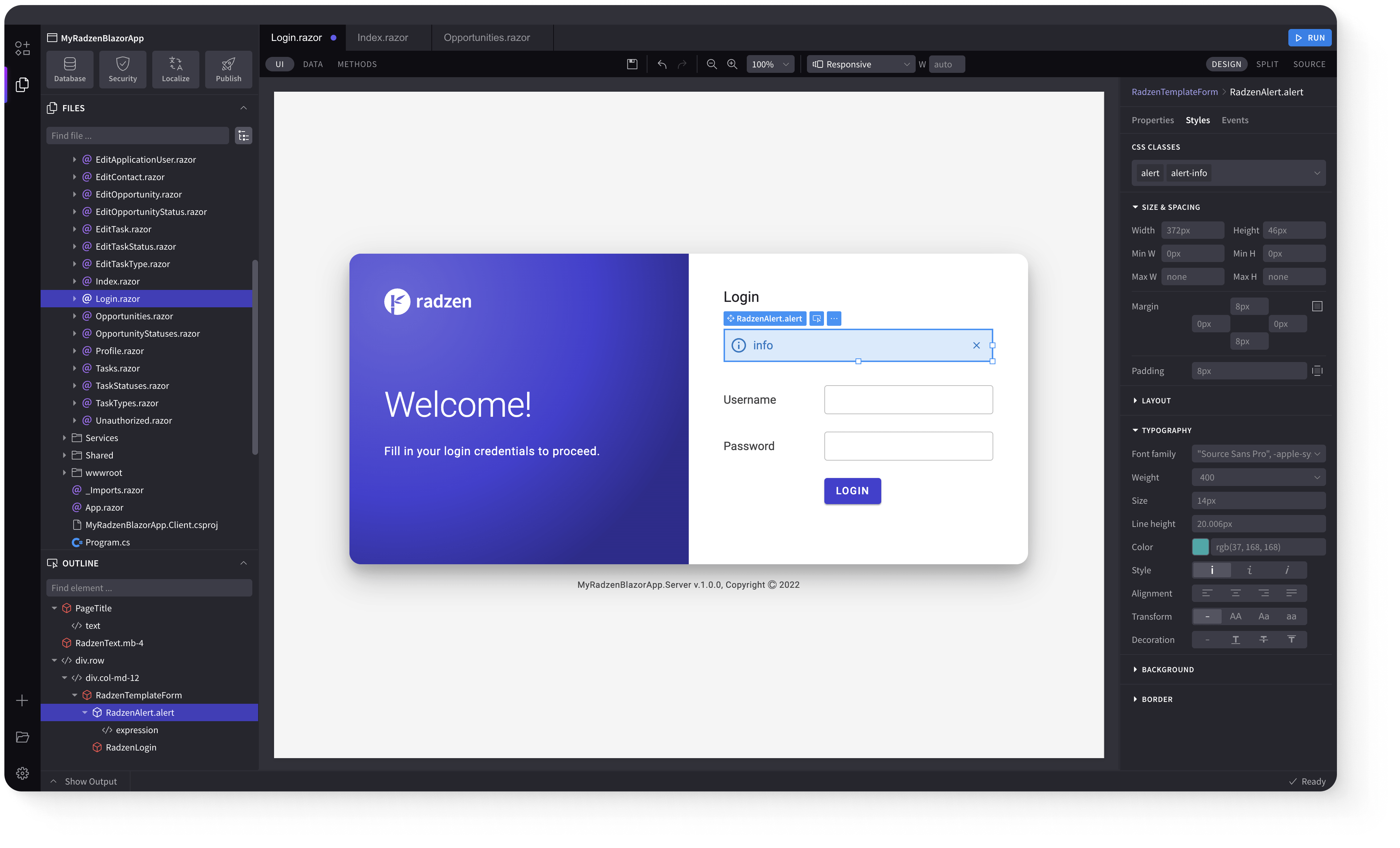 Radzen Blazor Studio